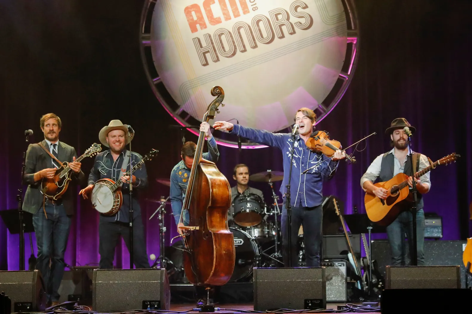 Old Crow Medicine Show performing live on stage