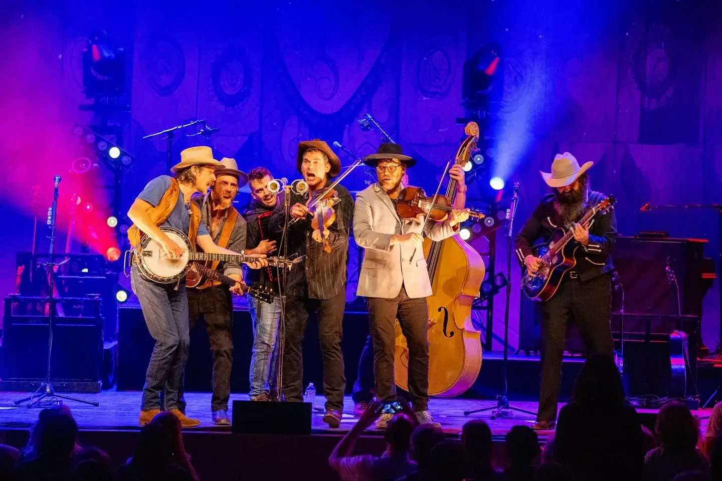 Old Crow Medicine Show performing on tour